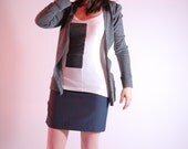 t-shirt / white, grey