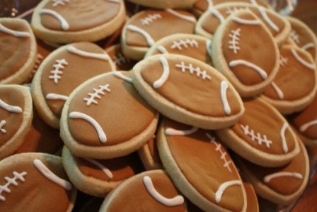 Football Tailgate Party Cookie Favors - one dozen