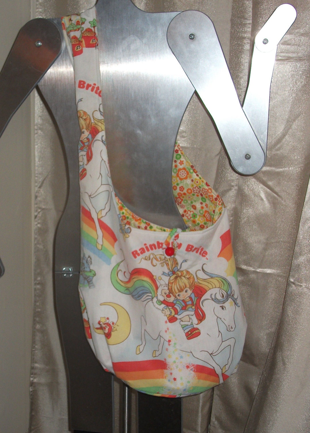 Rainbow Brite Boho Shoulder Bag OOak Hip Bag / Sling Bag Hallmark Sprite Starlite