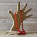 Chunky Baubles - Orange Red Necklace