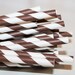 Paper Straws, 100 Brown Striped Paper Straws with Printable Straw Flag - Milk and Cookies - Party - Birthday - Wedding - Made In Usa