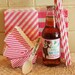 25 Hot Pink Paper Straws with Printable Flag Pennants- Weddings - Baby Shower - Birthday - Barber Pole Striped Vintage