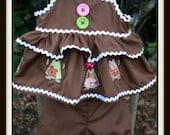 Gingerbread Girl Set Pageant OOC Casual Holiday Theme WEar