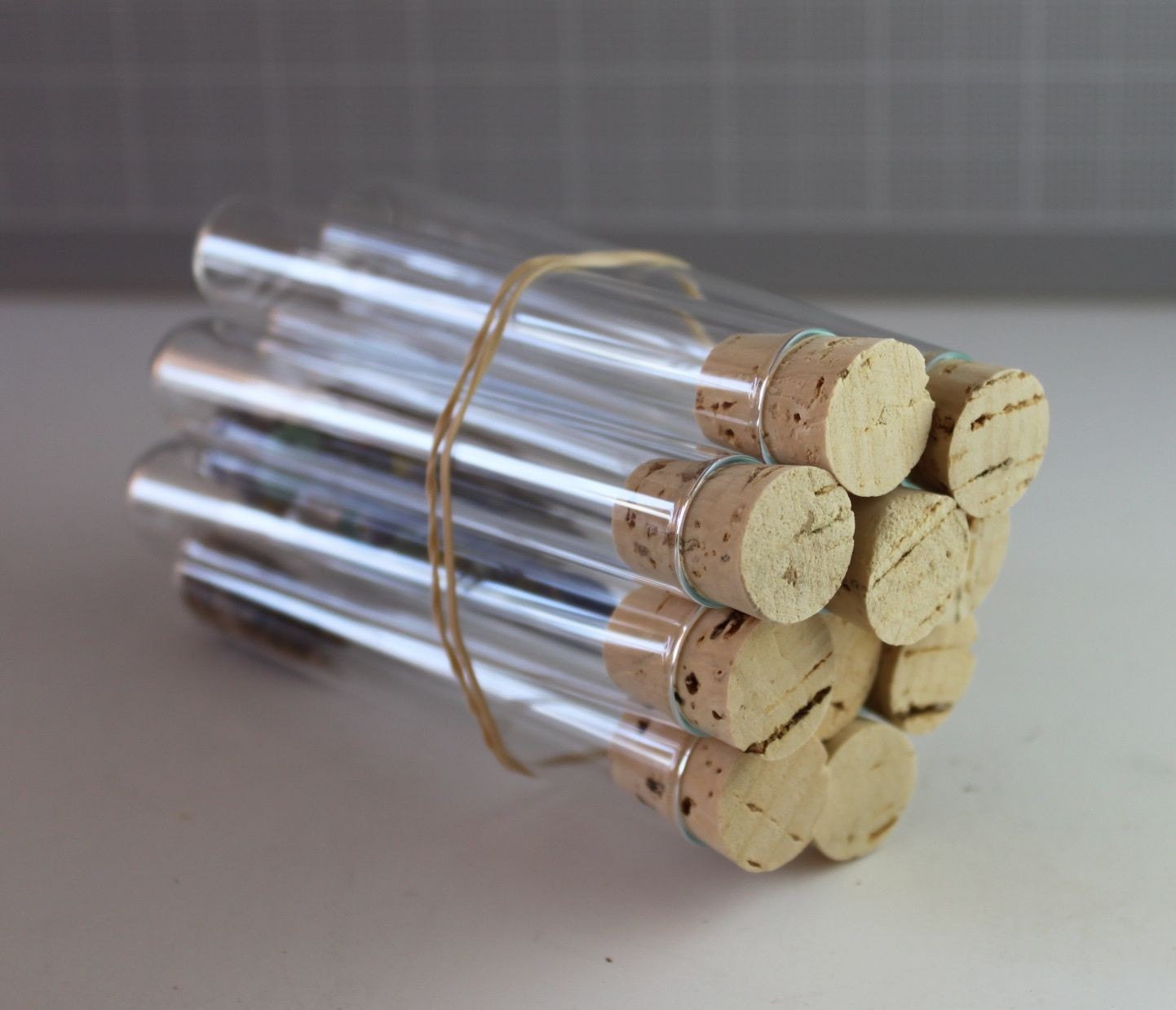 Vintage Glass Test Tubes with new corks by ravensrealm on Etsy
