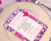 Modern Bridal Shower Menu Cards - PRINTABLE - By A Blissful Nest