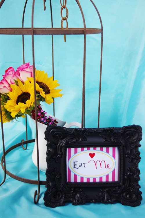 Alice In Wonderland Printable Frame Sign Label - By A Blissful Nest
