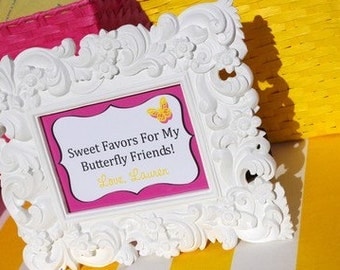 Butterfly Birthday - PRINTABLE - Frame Table Sign - By A Blissful Nest - As Seen On Hostess With The Mostess