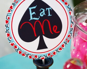 Alice In Wonderland PRINTABLE Smash Cake Topper - By A Blissful Nest - As Seen On Hostess With The Mostess