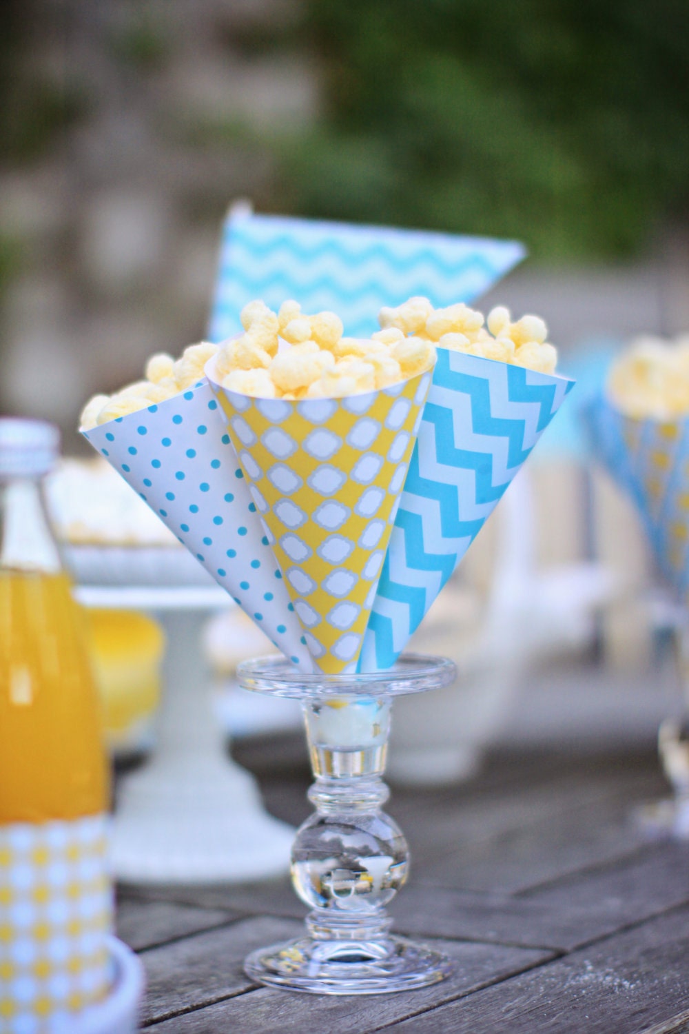 PRINTABLE Popcorn Cones - Pool Party Collection - By A Blissful Nest - As Seen On Amy Atlas Il_570xn