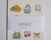 Fashion for girls - cards - shoes, bags, swimming suits