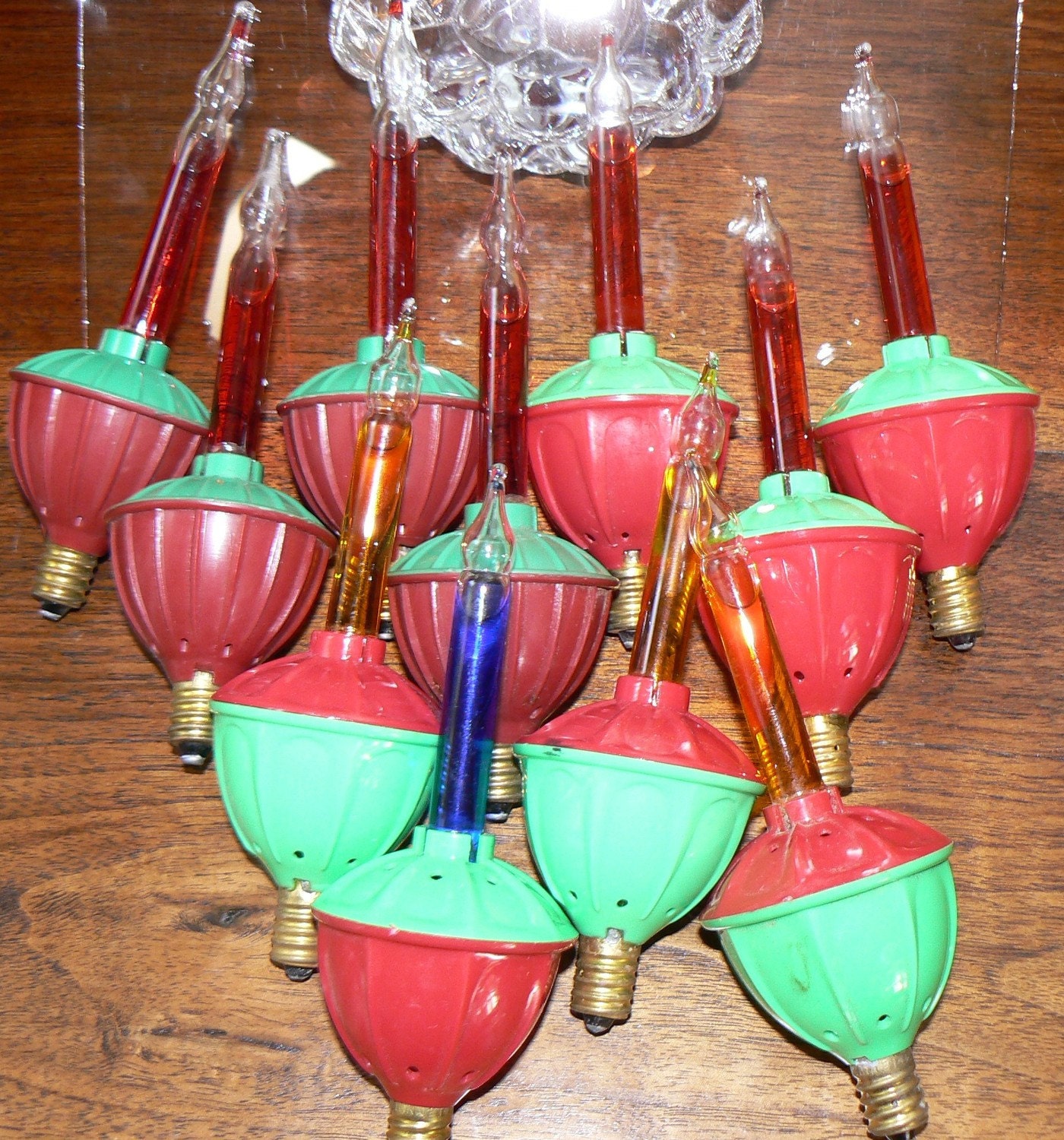 11 Vintage Chrsitmas Tree Bubble Lights Bubbling by KrauseHaus