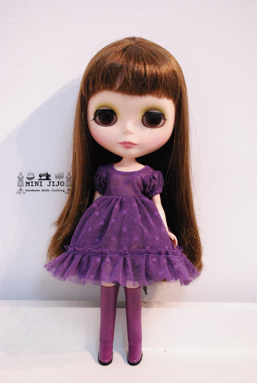 Purple Lilac Angel Dresses for Blythe Pullip Momoko