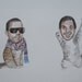 Aziz Ansari and Kanye West as best friend cats