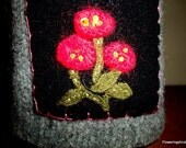 Handmade Upcycled Springtime Candle Cozy / Hugger