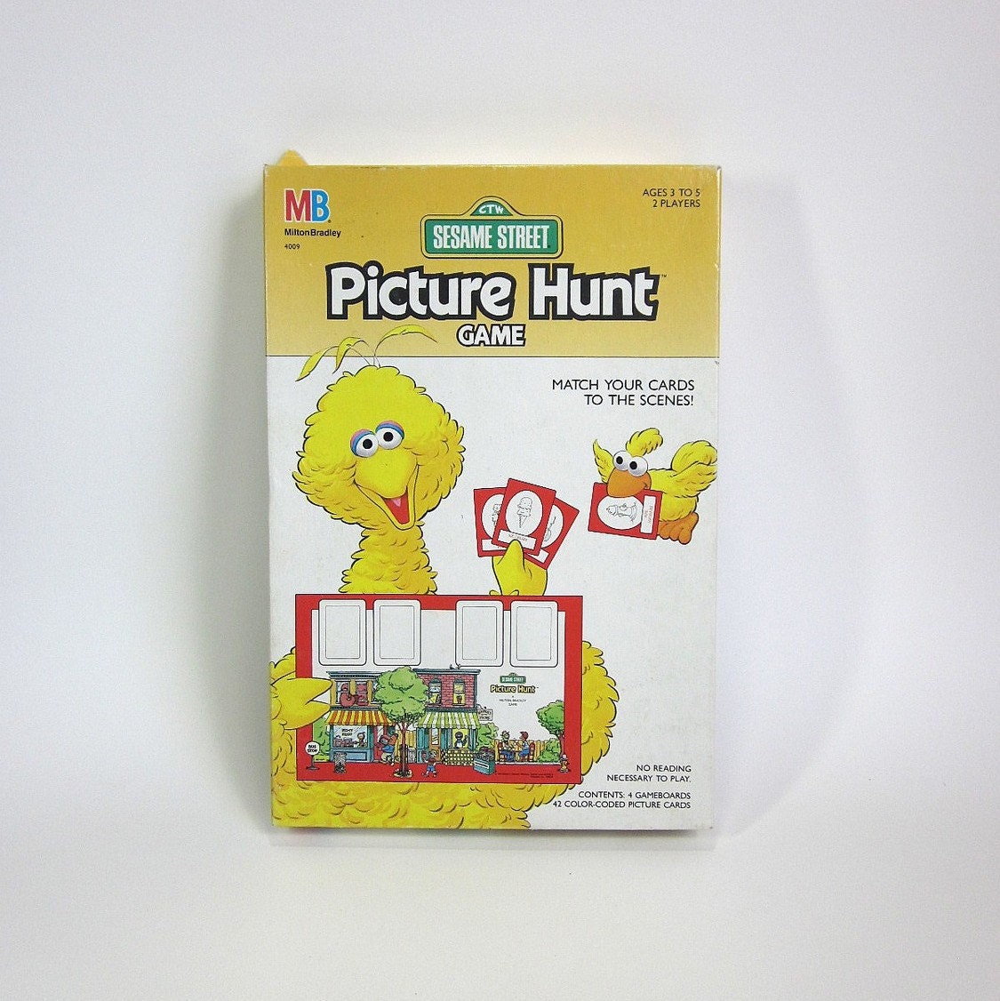Shop Sale / Sesame Street Picture Hunt Game 1989 / Complete