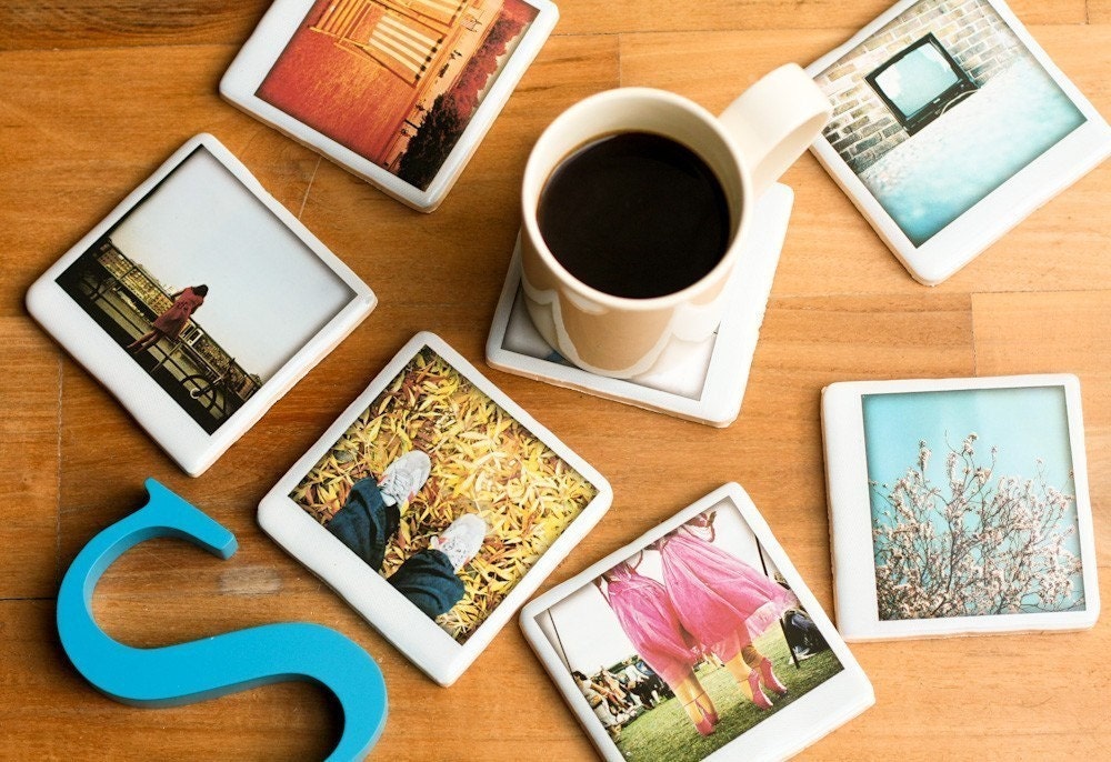 Polaroid Coaster - Abandoned TV