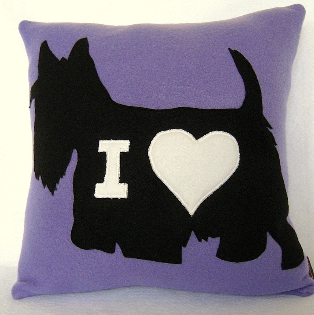 I Love my Dog  Pillow Cover - Personalized with your Dog Breed 14 x 14 inches