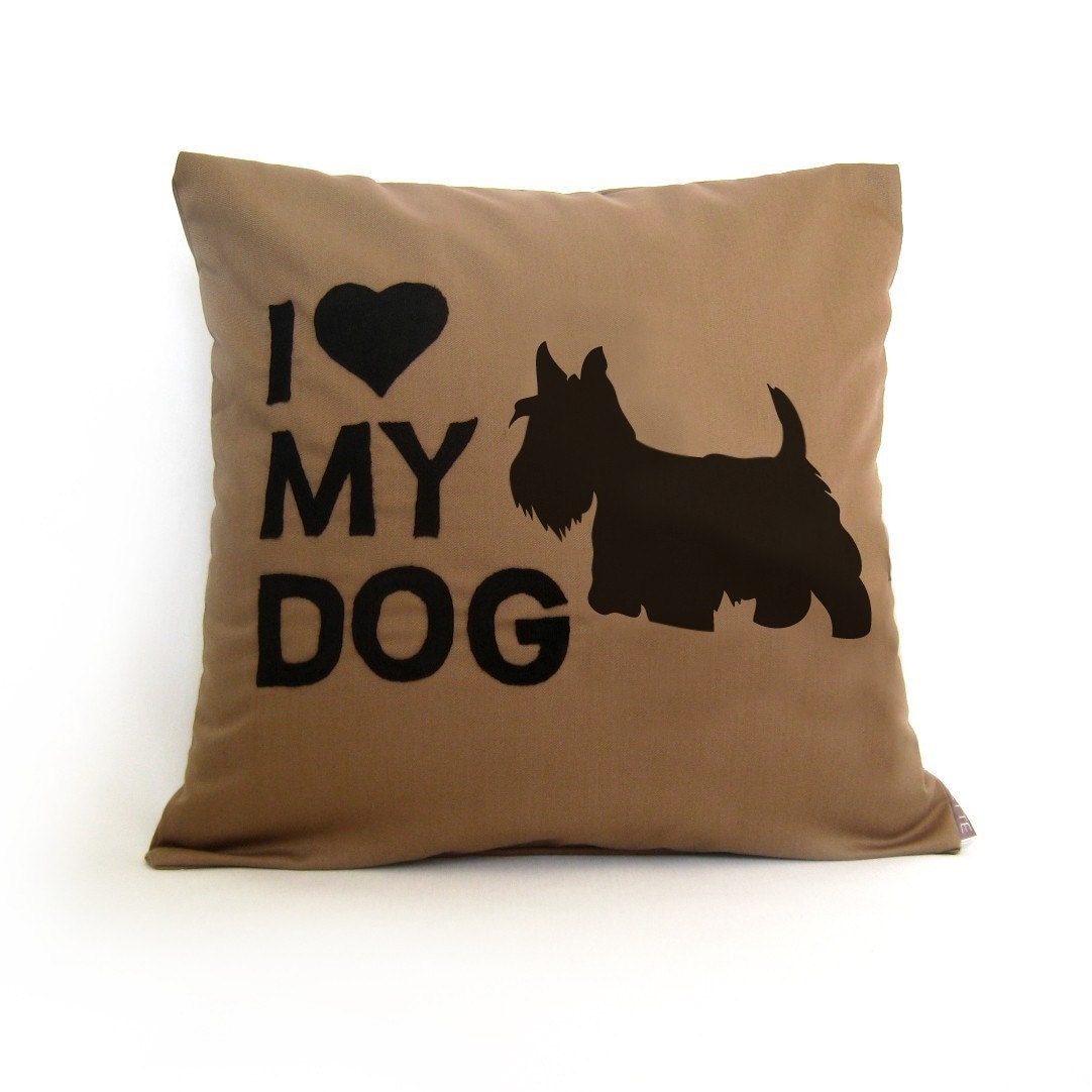 I Love My Dog Pillow - Personalized with your Dog Breed