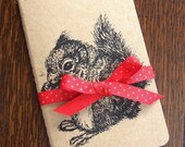 Notebook Squirrel Secrets Gocco Printed Pocket Moleskine Cahier