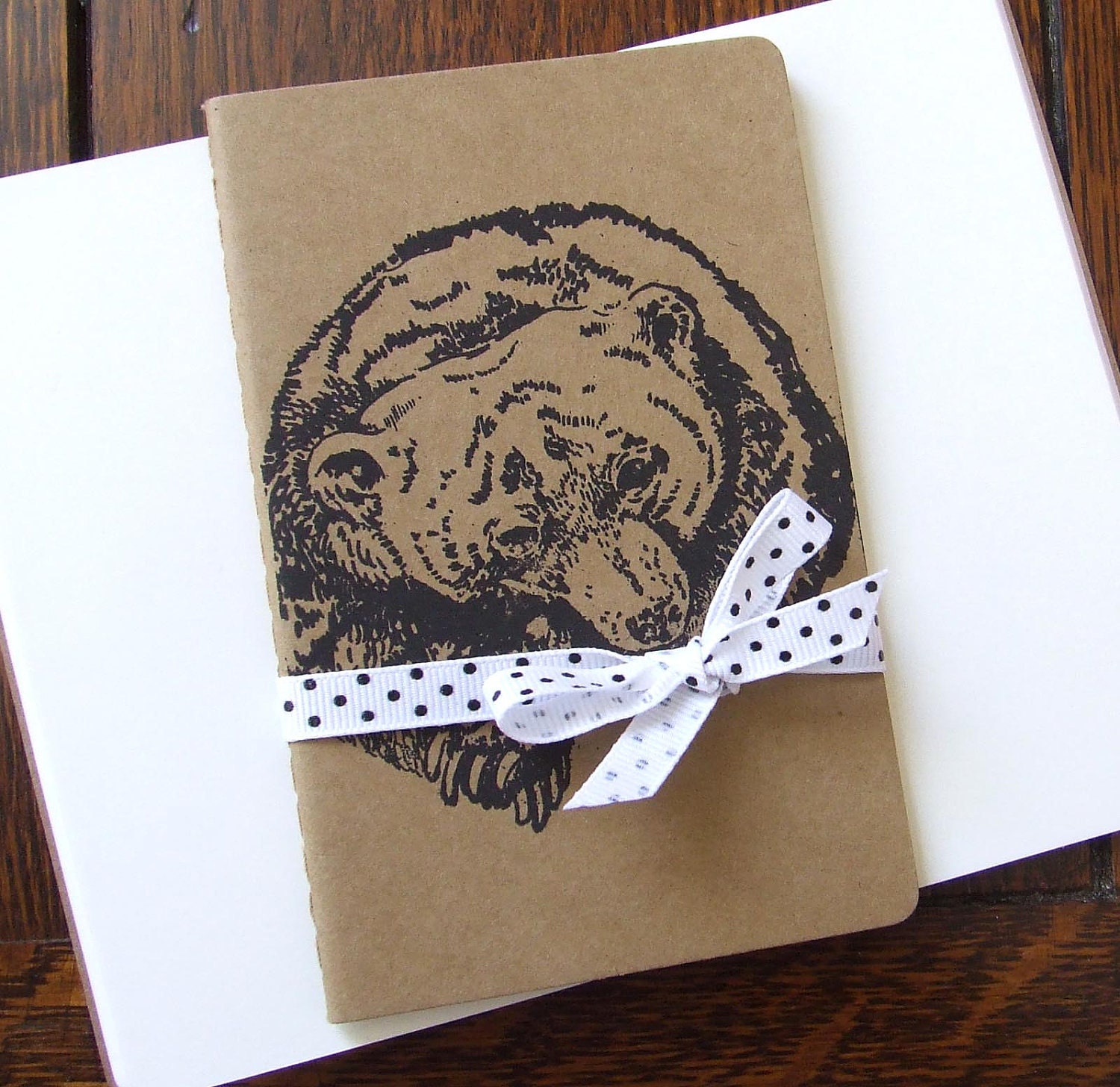 Grumpy Bear Notebook Gocco Printed Pocket Moleskine Cahier