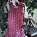 Girls pink dress/ cable stitch/size 5/ custom orders welcome