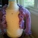 Girls Lavender shrug size 3 to 4 knit and crochet