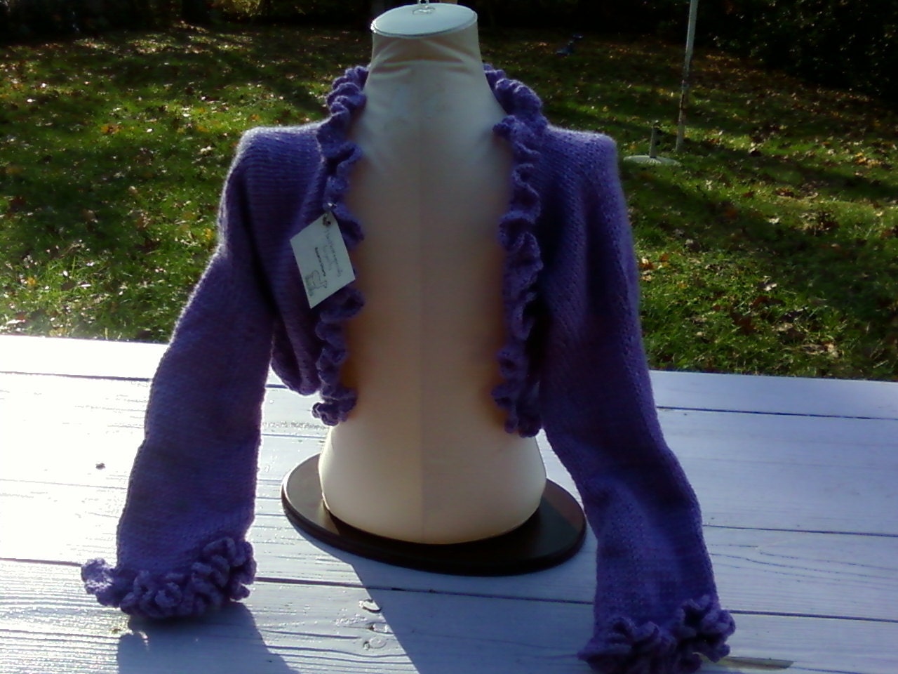 Hand knitted and crochet Ladies Shrug / bolero/ custom orders welcome