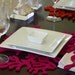 Antler Coral Placemat Wool Felt 5mm 1 Set of 4- Magenta