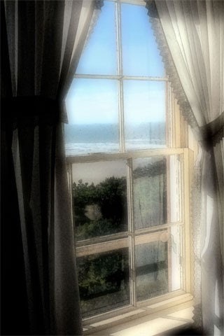 Lighthouse bedroom window overlooking ocean - "Daydream"- 8" x 12" Photographic Print - paulagoodbar