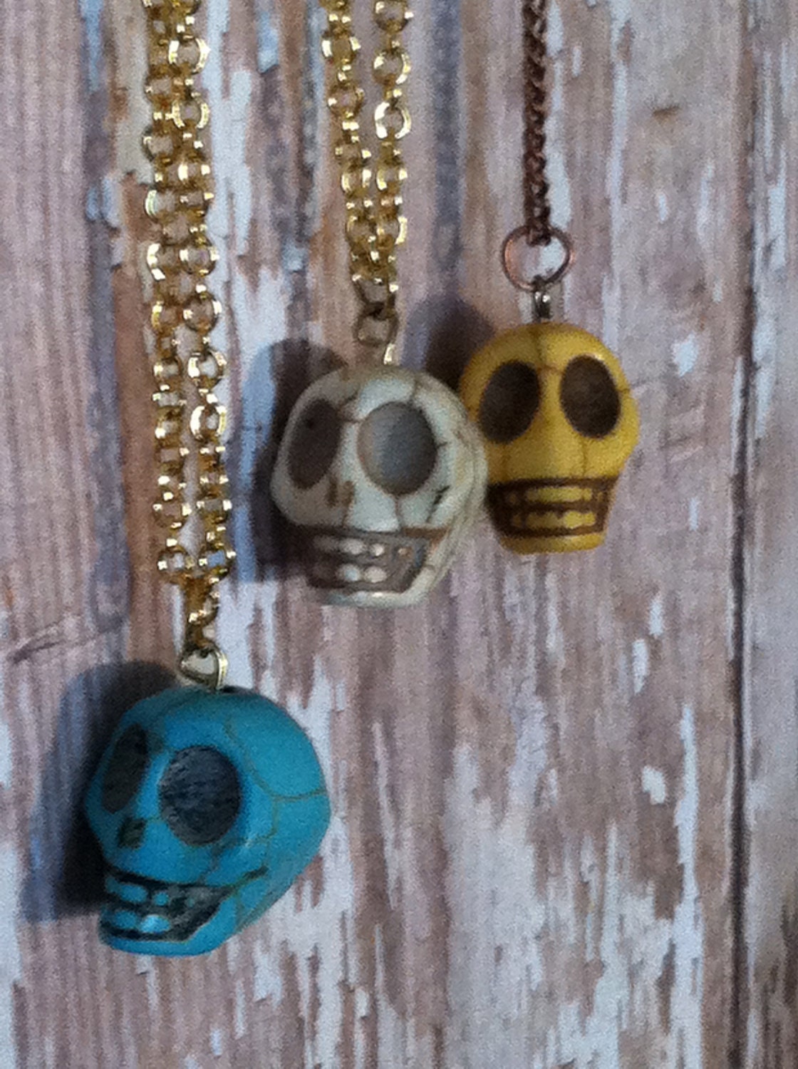 Stone Skull Necklaces