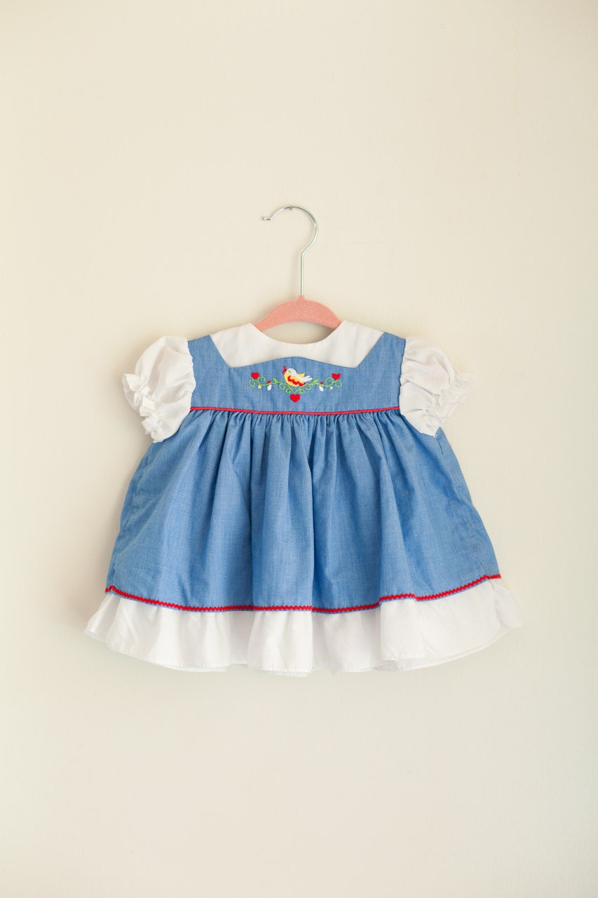 Heidi Style Vintage Baby Dress