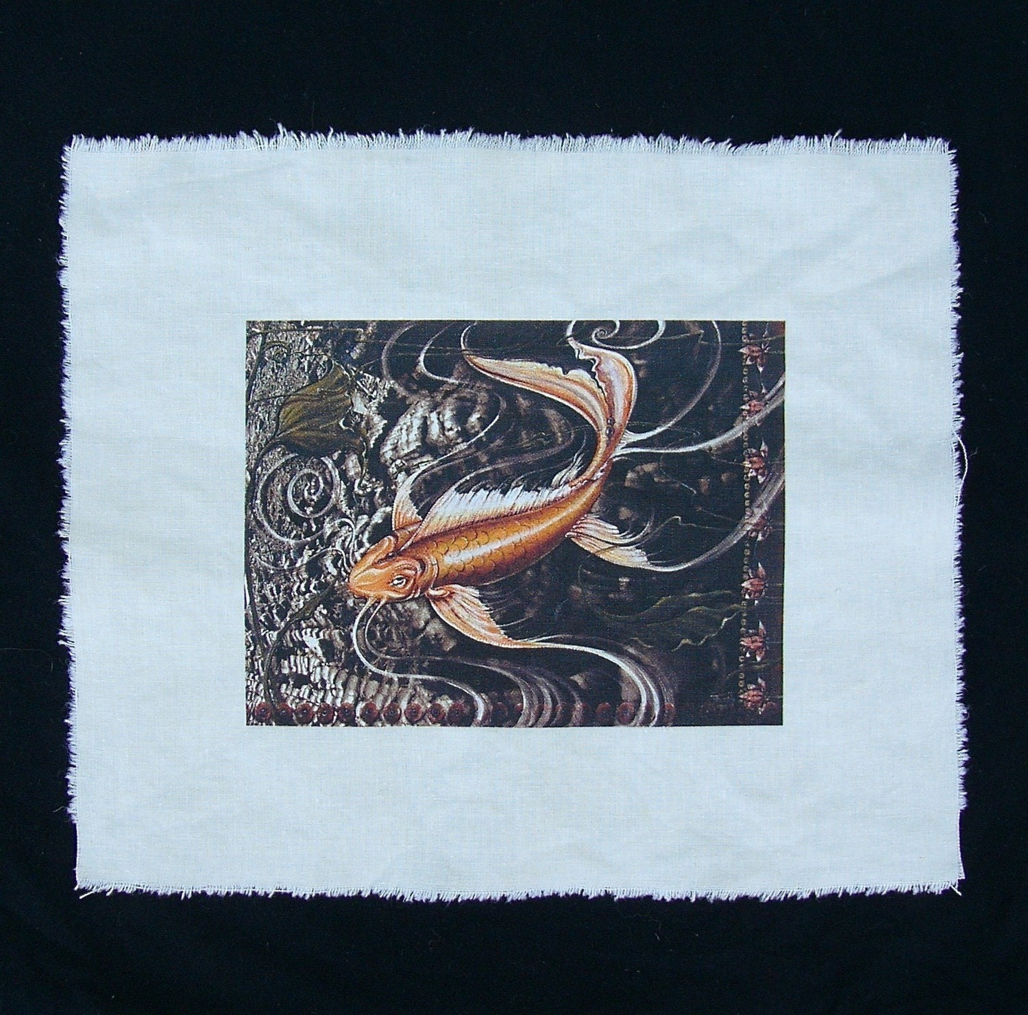Koi- Organic Cotton Fabric Patch Embellishments