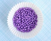 Lavender Matte Sugar Pearls for Decorating Cupcakes and Cookies (2 ounces)