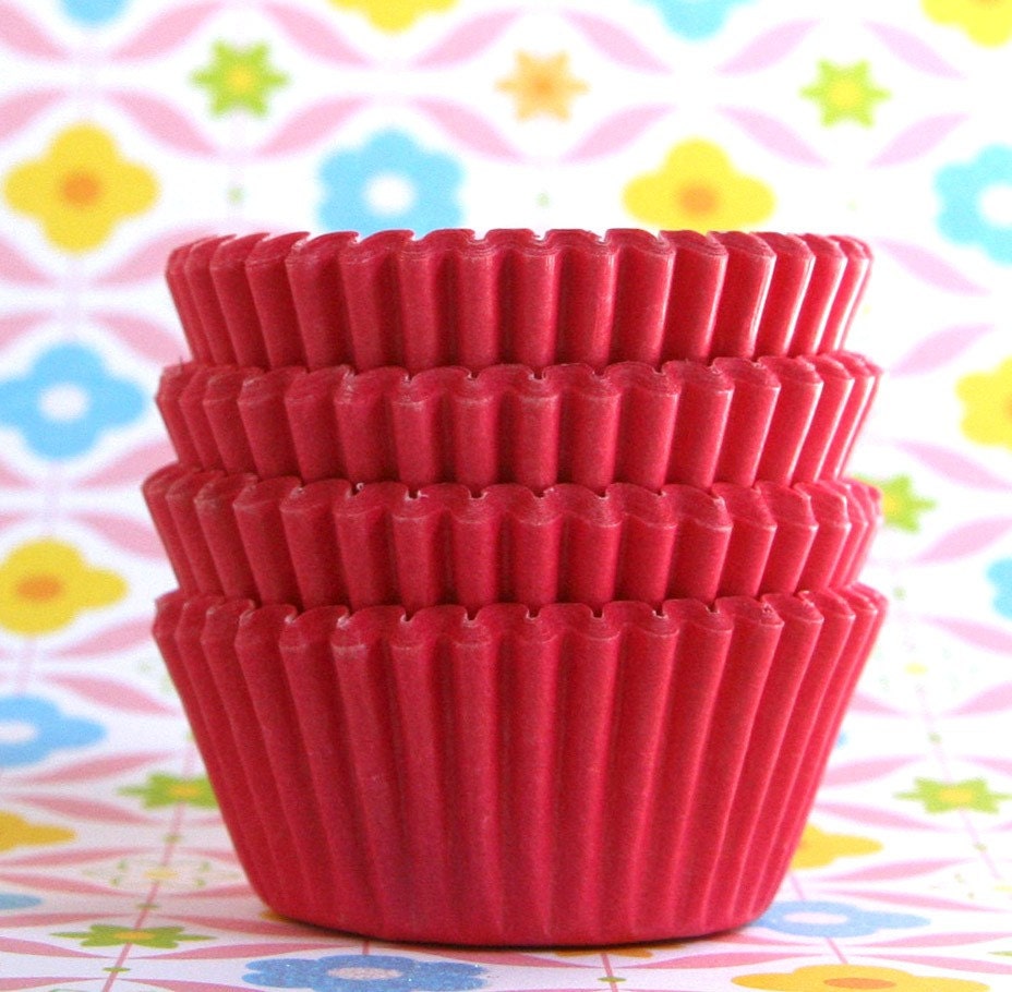 MINI Pink Cupcake Liners (60) Il_570xn
