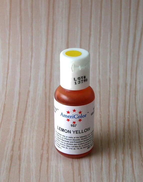 Lemon Yellow Americolor Food Coloring Il_570xn