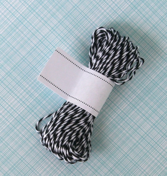 Charcoal Black Baker's Twine (15 yards) - Black and White Bakers Twine Il_570xn