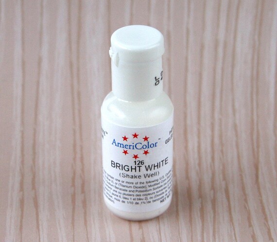 Bright White Americolor Gel Paste Food Coloring for Frosting Il_570xn