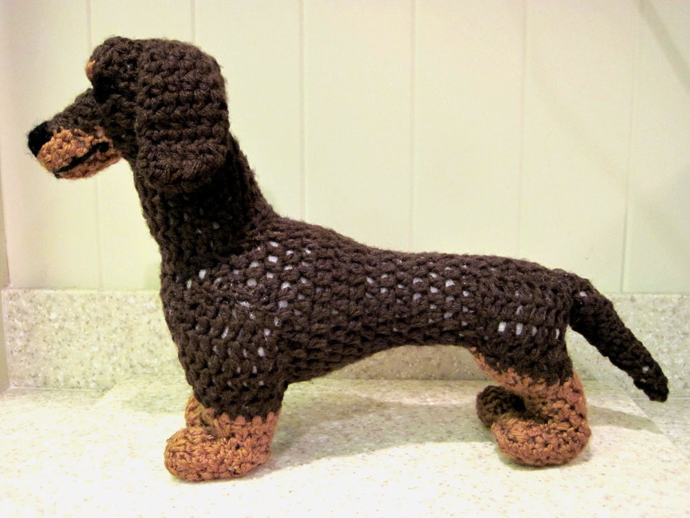 Crocheted Dachshund PDF Pattern - Digital Download