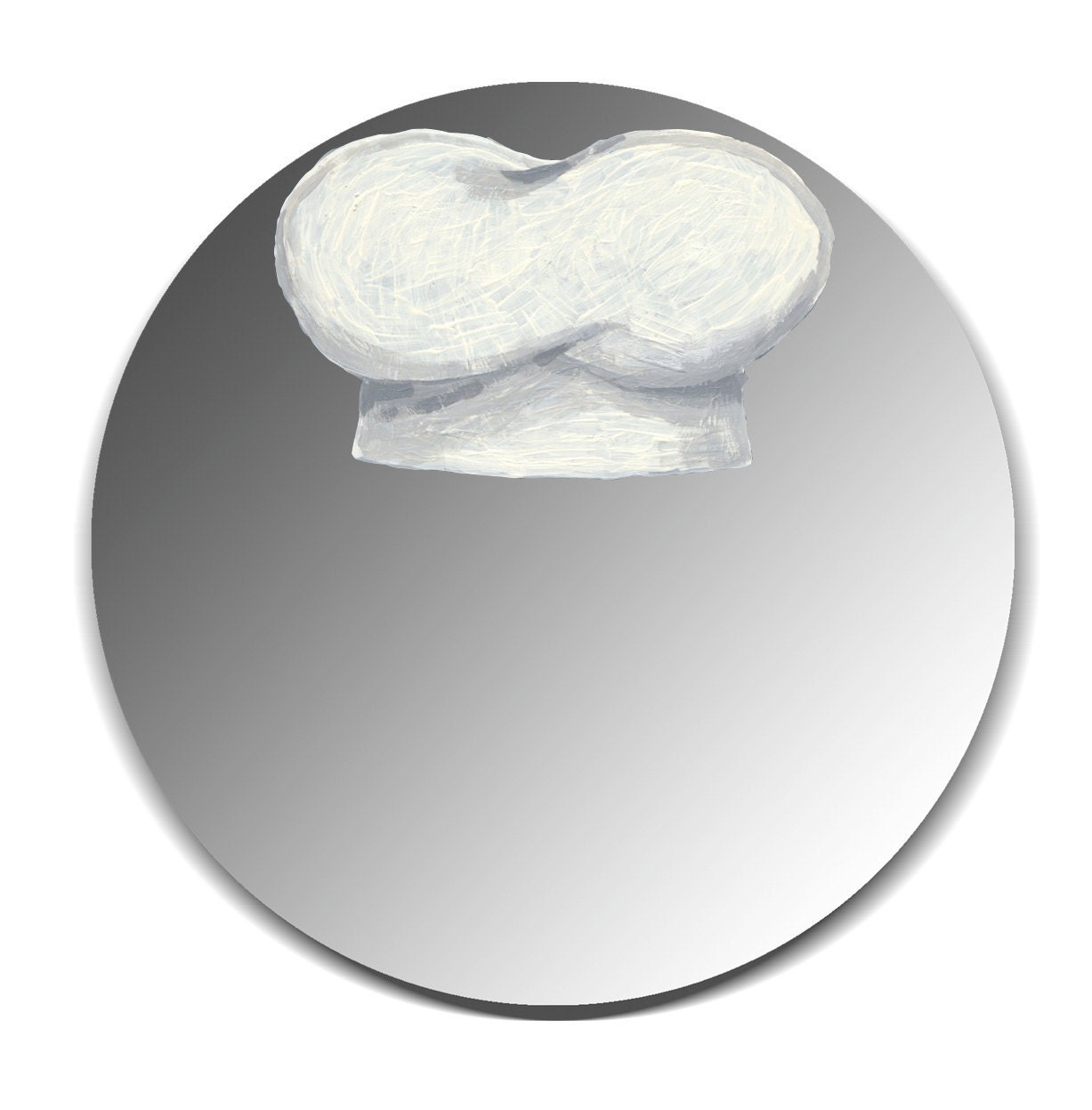SALE - Handpainted mirror - Chef's Hat