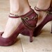 Helen - Brass Ankle Chain Shoe Harness