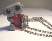 Robot With A Big Heart Necklace
