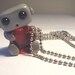 Robot With A Big Heart Necklace