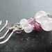 Pink Lady Rose Quartz and Sterling Silver Earrings