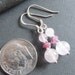 Pink Lady Rose Quartz and Sterling Silver Earrings