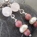Dusty Rose Sterling Silver Earrings - Treasury Featured Item