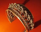 Mexican Silver Bracelet Braided Rocha