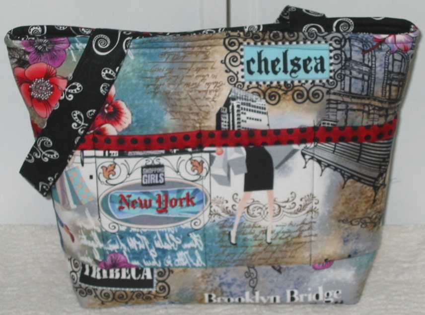 New York Shopping Girls Tote Bag Big City Diva Medium Purse