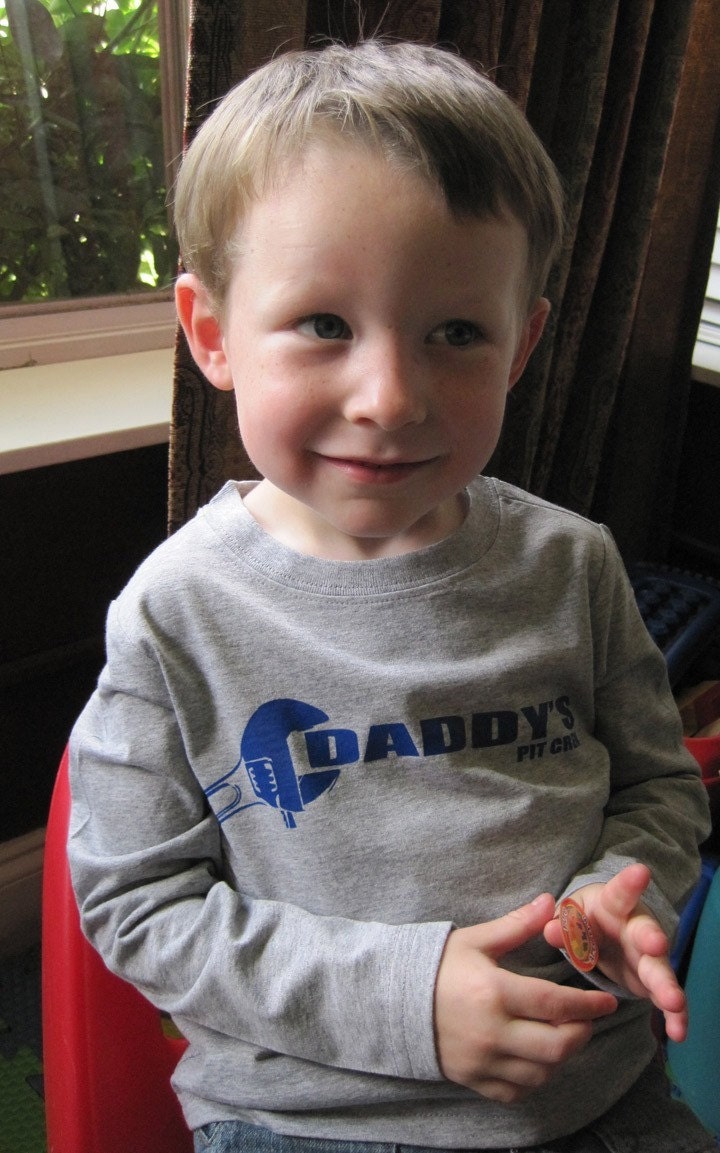 Daddy's Pit Crew Shirt for Baby and Kids