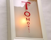 Tomorrow - Illuminated Eye Chart