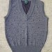 VINTAGE 80'S IZOD MEN'S SWEATER VEST GEOMETRIC SMALL